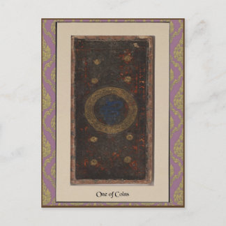Postal Cartão da plataforma de Visconti Tarot - cerca de