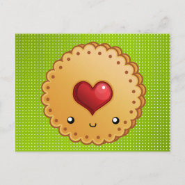 Postal Cartão da receita do biscoito do Natal