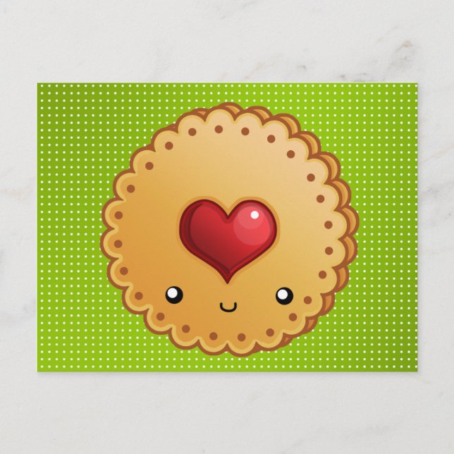 Postal Cartão da receita do biscoito do Natal (Frente)