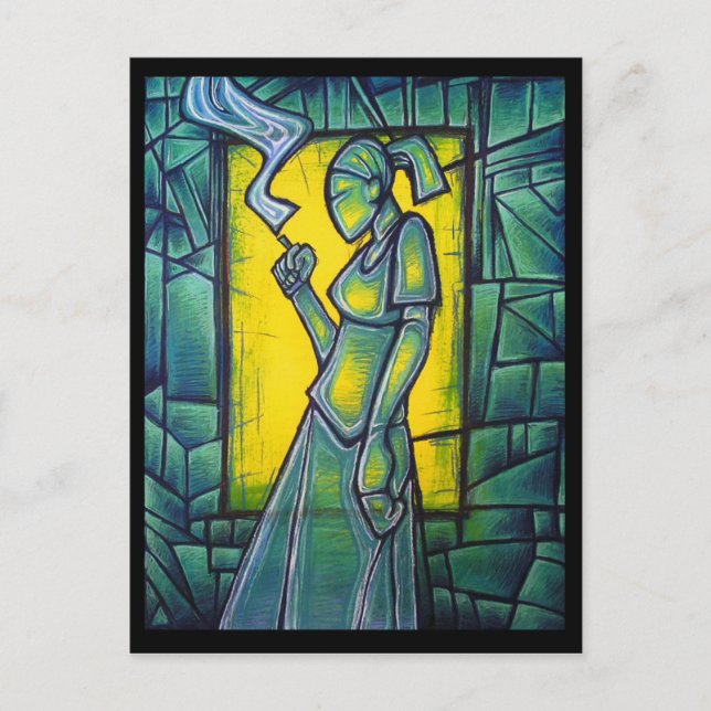 Postal Cartão da ruptura do fumo (Frente)