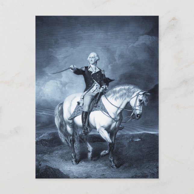 Postal Cartão da saudação de George Washington (Frente)