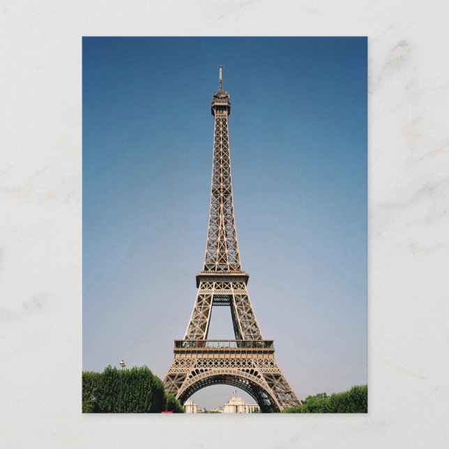 Postal Cartão da torre Eiffel de Paris France (Frente)