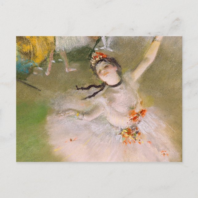 Postal Cartão das belas artes da bailarina de Edgar Degas (Frente)
