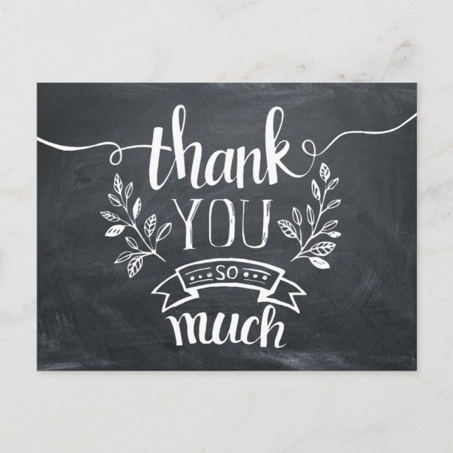 Postal Cartão de agradecimento (Frente)