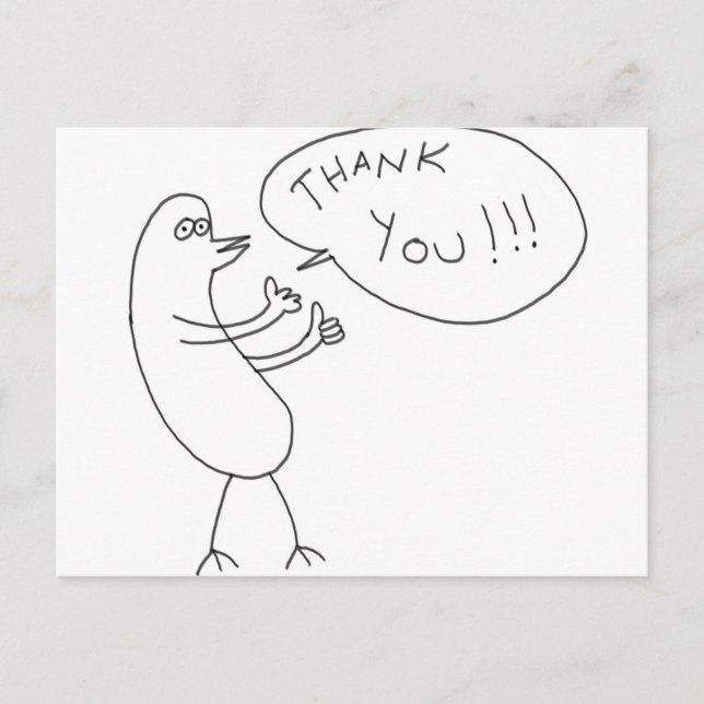 Postal Cartão de agradecimento!!! (Frente)