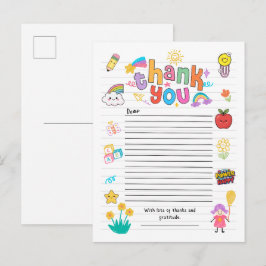Postal Cartão de Agradecimento