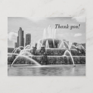 Postal Cartão de agradecimento Chicago Buckingham tons de