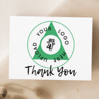 Cartão de Agradecimento com Logotipo de Empresa Ma