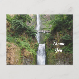 Postal Cartão de agradecimento da Cachoeira Multnomah