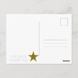Postal Cartão de agradecimento de aniversário de estrela 