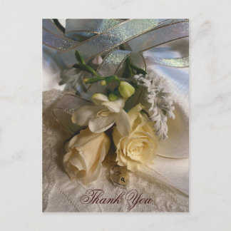 Postal Cartão de agradecimento de casamento
