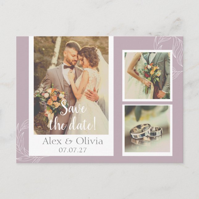 Postal Cartão de agradecimento de casamento (Frente)