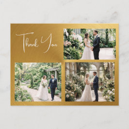 Postal Cartão de Agradecimento de Casamento Personalizado