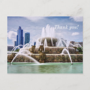 Postal Cartão de agradecimento de Chicago Buckingham