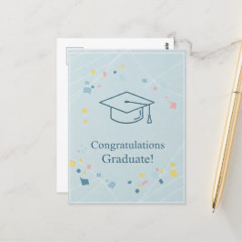 Postal Cartão de agradecimento de formatura