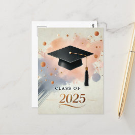 Postal Cartão de agradecimento de formatura