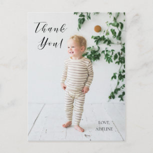 Postal Cartão de agradecimento de foto de aniversário
