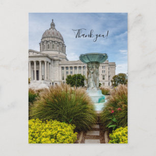 Postal Cartão de agradecimento do Capitólio e Fonte do Mi