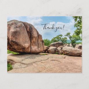 Postal Cartão de agradecimento do Elephant Rocks State Pa