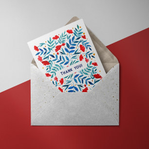 Postal Cartão de agradecimento do jardim mágico