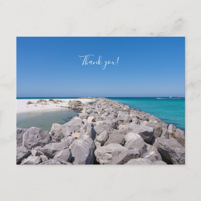 Postal Cartão de agradecimento do Middle Of Shell Island  (Frente)