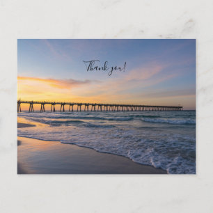 Postal Cartão de agradecimento do Pier de Pensacola ao na