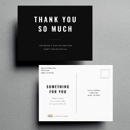 Postal Cartão de agradecimento empresarial personalizado