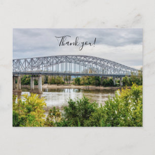 Postal Cartão de agradecimento Jeff City Bridge