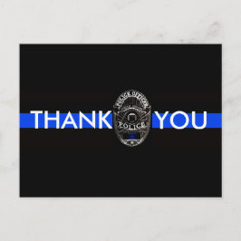 POSTAL CARTÃO DE AGRADECIMENTO PARA A POLÍCIA