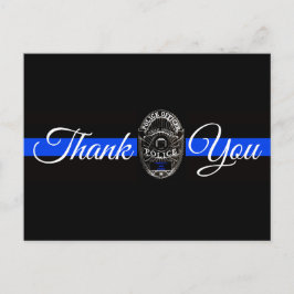 POSTAL CARTÃO DE AGRADECIMENTO PARA A POLÍCIA