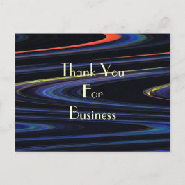 Postal Cartão de agradecimento pela sua empresa