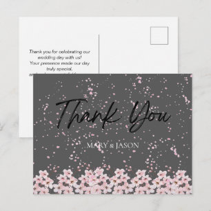 Postal Cartão de Agradecimento Simples e Elegante