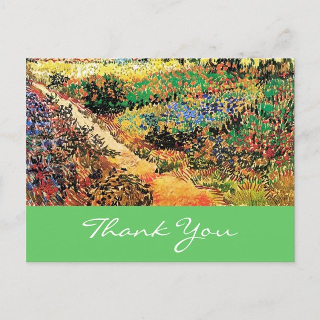 Postal Cartão de Agradecimento. Vincent van Gogh (Frente)