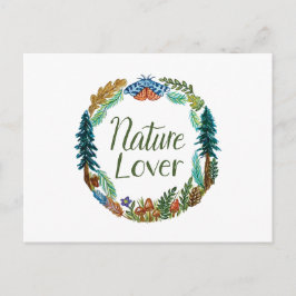 Postal Cartão de Amante da Natureza