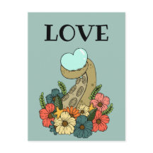 Cartão de Amor Romântico Octopus