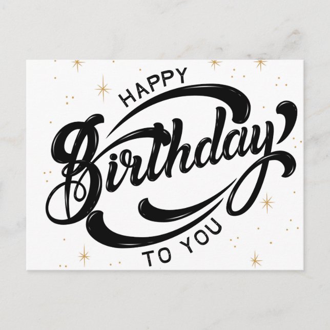 Postal Cartão de Aniversário (Frente)