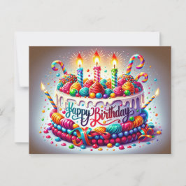 Postal Cartão de Aniversário