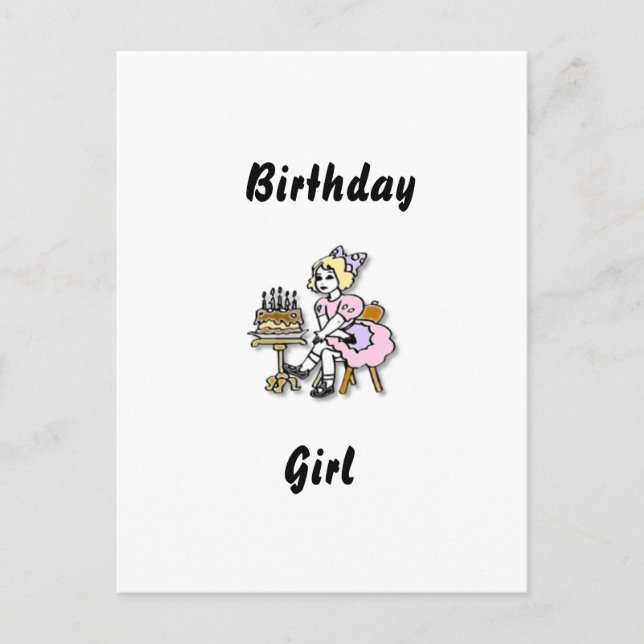 Postal Cartão de Aniversário (Frente)