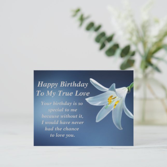 Postal Cartão de aniversário (Em pé/Frente)