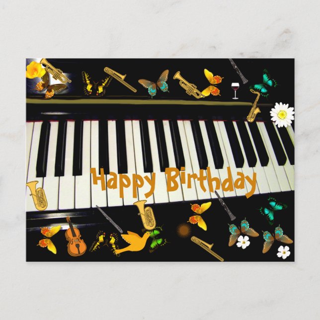 Postal Cartão de Aniversário (Frente)