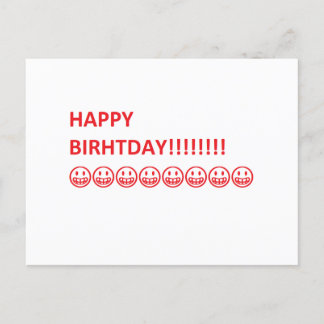 Postal Cartão de Aniversário