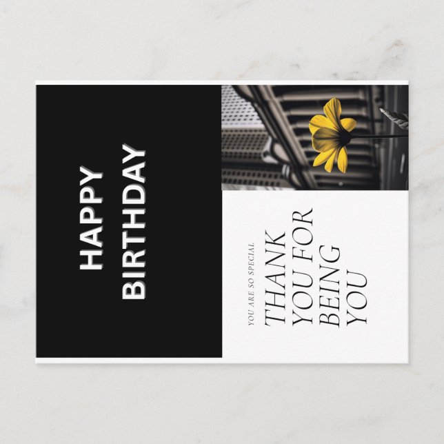 Postal Cartão de Aniversário (Frente)