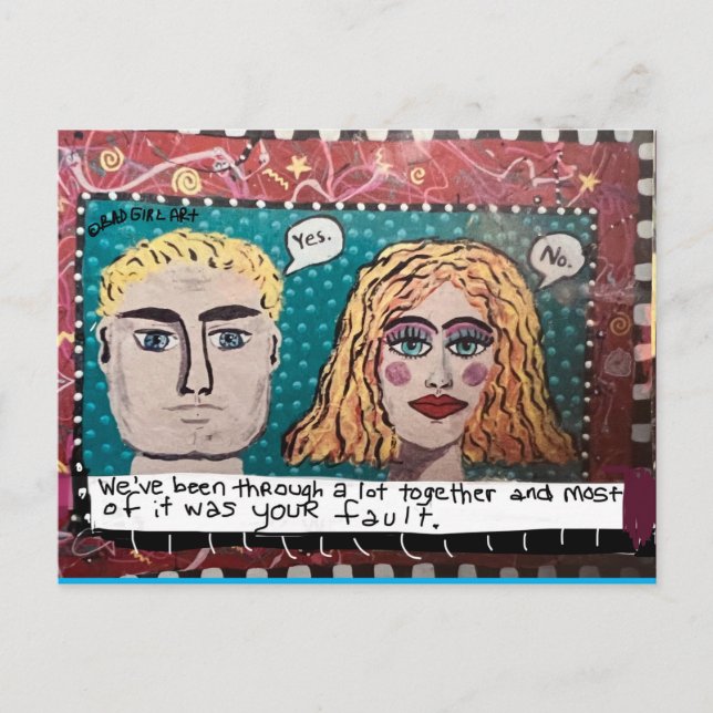 Postal Cartão de aniversário (Frente)