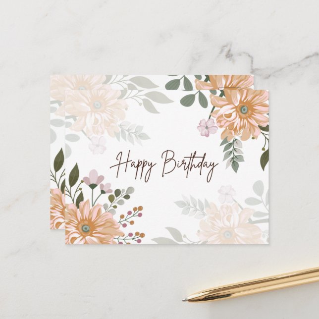 Postal Cartão de Aniversário (Frente/Verso In Situ)