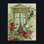 Postal Cartão de Aniversário Antigo<br><div class="desc">Cartão de Aniversário Fofo</div>