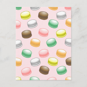 Postal Cartão de Aniversário de 16 anos Doce Macarons