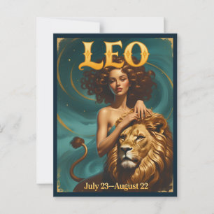 Postal Cartão de Aniversário de Astrologia do Zodíaco de 