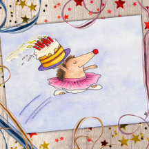 Cartão de aniversário de ballet por Nicole Janes