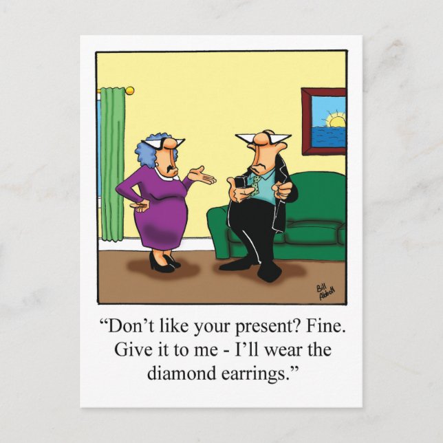 Postal Cartão de Aniversário Divertido (Frente)