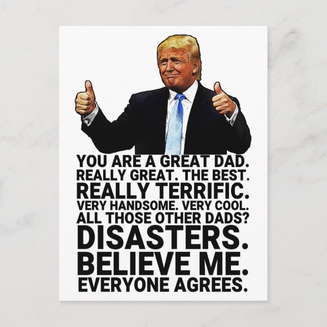 Postal Cartão de Aniversário do Pai Engraçado (Frente)